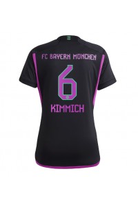 Bayern Munich Joshua Kimmich #6 Jalkapallovaatteet Naisten Vieraspaita 2023-24 Lyhythihainen